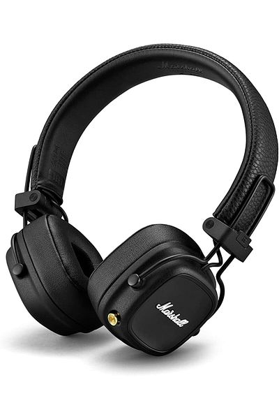 Marshall Major IV Bluetooth Headphones - Foldable Wireless Headphones Bluetooth With 80 Hours of Pla
