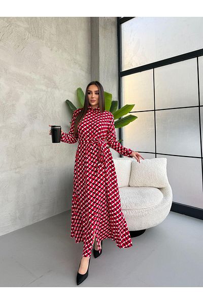 Att Style Pitikare Pattern Shirt Dress