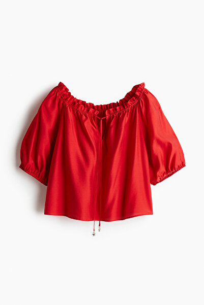 H&M Fırfırlı Bluz