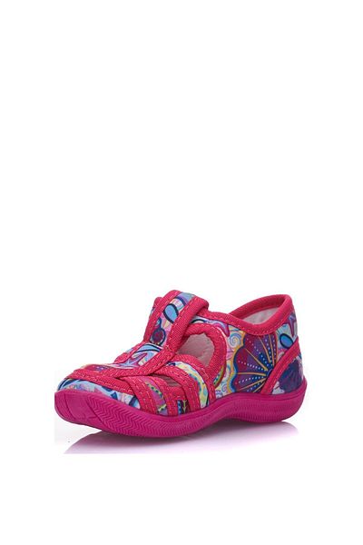 Tuğba Ortopedi 588-1 Orthopedic Girl's Fuchsia Non-Slip Sole Nursery & Home Shoes Slippers