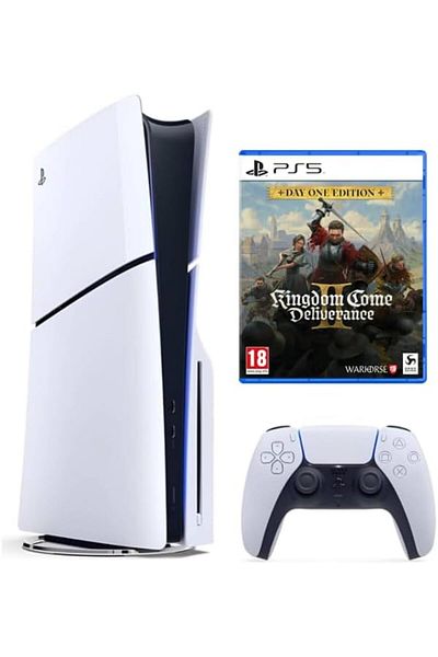 Sony PlayStation 5 Slim Disc Console + Kingdom Come Deliverance II - Day One Edition - International