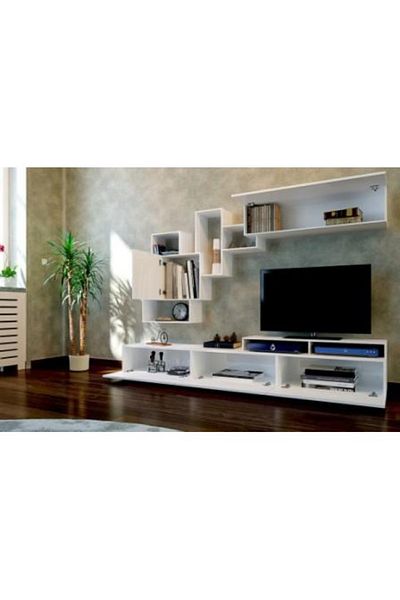 SAHABA Elite White TV Table