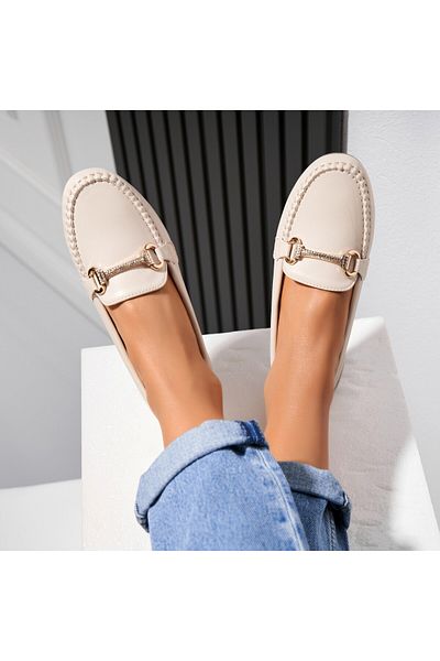 Joana Women's casual shoes Beige made of Savio Eco-leather