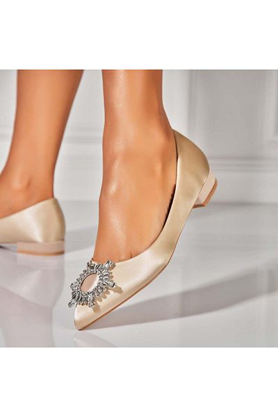 Joana Women's casual shoes Beige Satin Chana