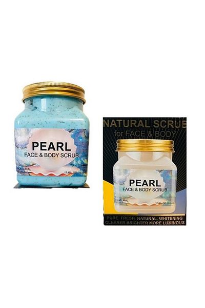 wokali Scrub Natural pentru Fata si Corp, s vitamínem E si B5, Wokali, Pearl, 350 ml