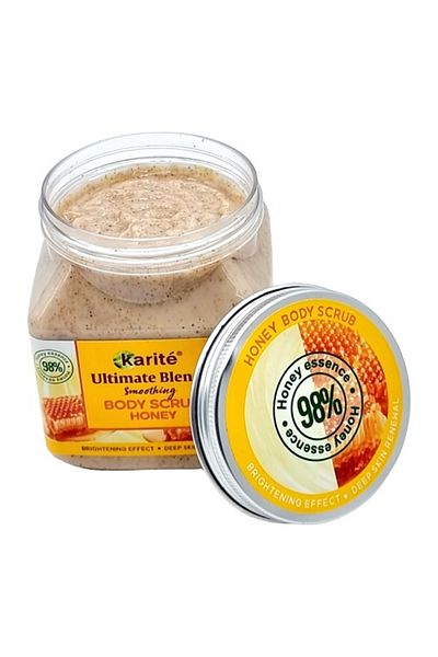 KARİTE Scrub pentru corp, cu miere, Karite, Ultimate Blends Honey, 320 ml