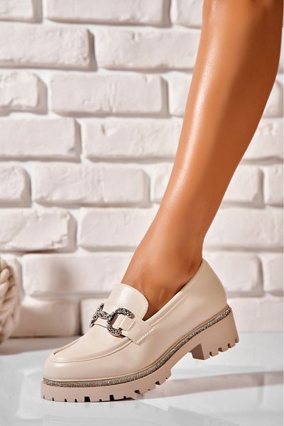 Joana Women's casual shoes Beige made of Eco-leather Maxine