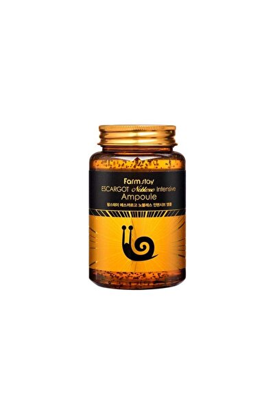 Fruit Of The Wokali Ser intens reparator pentru ten, cu extract din melc, Farm Story, Escargot Ampule, 250 ml