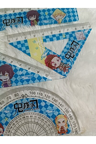 mertfigur Set de rigle Demon Slayer Kimetsu no Yaiba (dimensiune mică 15 cm)