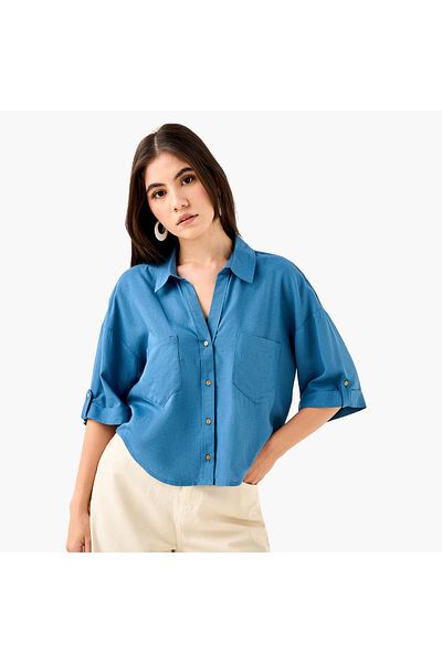 Lee Cooper Lee Cooper Regular Fit Collared Shirt
