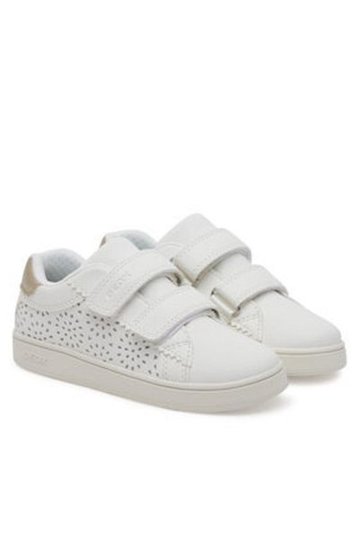 Geox girls' sneakers J55LRA-000BC white