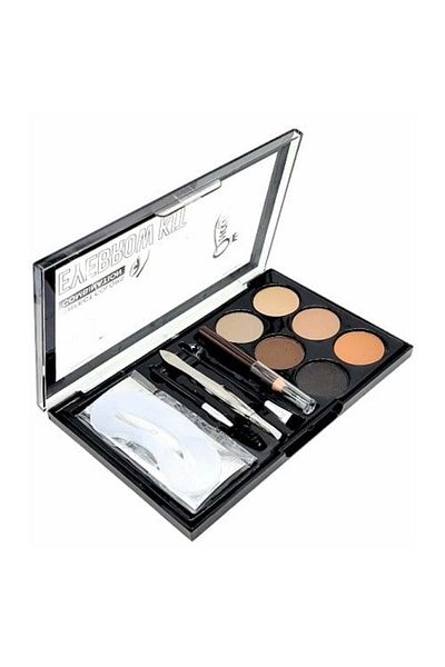 Makeup Σετ Stilizare Sprancene, Κιτ φρυδιών, 6 Farduri Sprancene, 3 Sabloane, 2 Pensule, Creion, Penseta