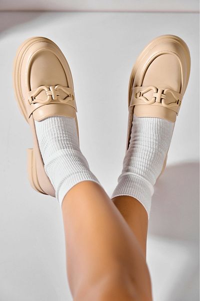 Joana Women's casual shoes Beige made of ecological leather Mairely