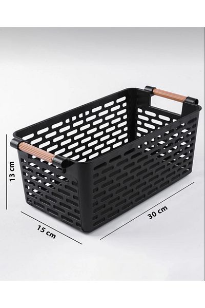 Palica 2-Pack Black Multi-Purpose Organizer Practical Organizer for Kitchen, Bathroom, Cabinet Interior and Office Use