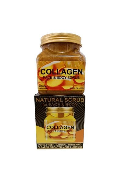 wokali Přírodní peeling pro Fata si Corp, Wokali, Collagen Face & Body, 350 ml