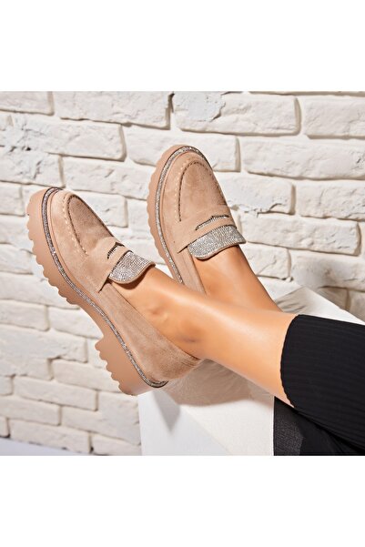 Joana Pantofi dama casual Kaki din Piele Ecologica Intoarsa Zalia