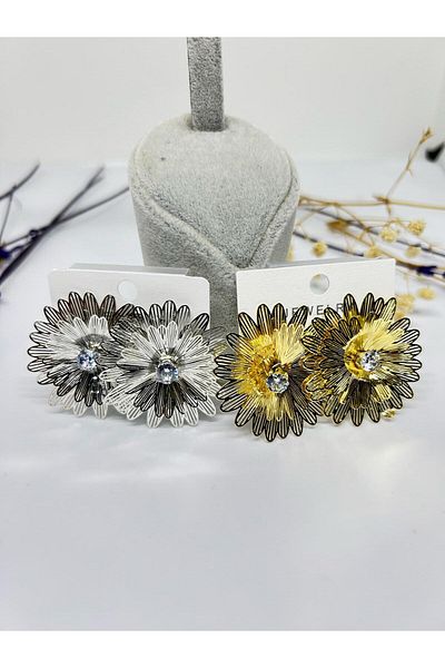 ısıkkonya Metal Bijouterie Stylish Women's Earrings