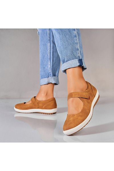 Joana Women's casual shoes Camel made of Alenia Ecological Leather