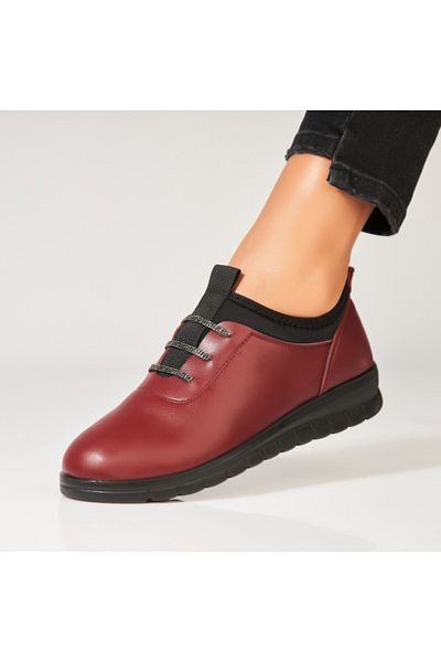 Joana Pantofi dama casual Bordo din Piele Ecologica Sharvi