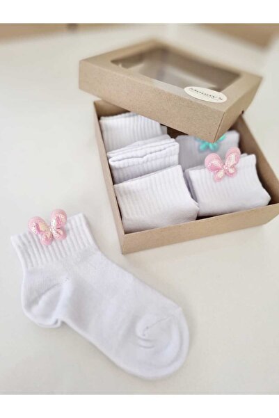 Moonys Socks Collection Set de șosete pentru fete cu fluturi / uni