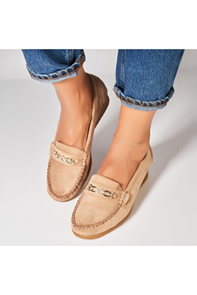 Joana Γυναικεία casual παπούτσια σε χακί χρώμα από οικολογικό δέρμα Matla Eco-Suede