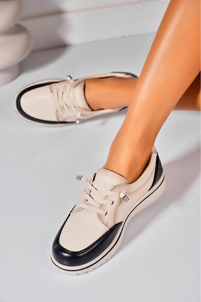 Joana Women's casual shoes Navy Blue made of ecological leather Kamilya