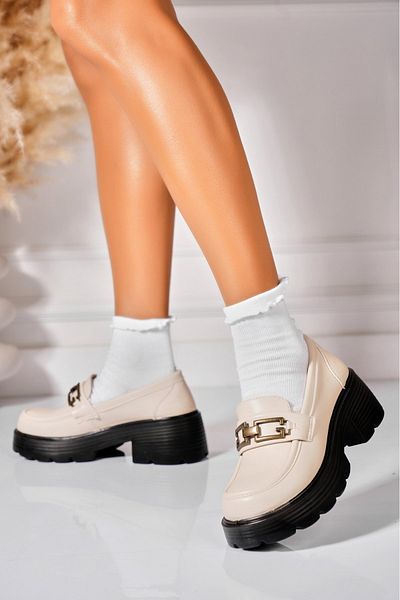 Joana Women's casual shoes Beige made of Rebelle Eco-leather