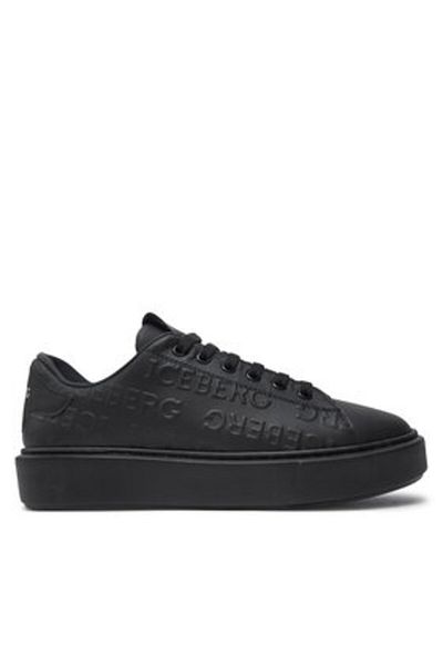 Iceberg Women's Sneakers black ICEBERG-ID2112 COMB.ALL OVER BLACK 208