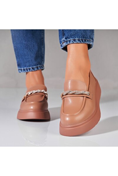 Joana Γυναικεία casual παπούτσια σε χακί χρώμα από οικολογικό δέρμα Rena