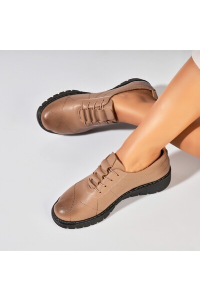 Joana Pantofi dama casual Kaki din Piele Ecologica Avaley