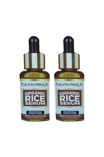 wokali Σετ 2 Seruri Antirid si Fermitate, Wokali, Organic Rice Serum, Orez, Vitamina E si Acid Hyaluronic