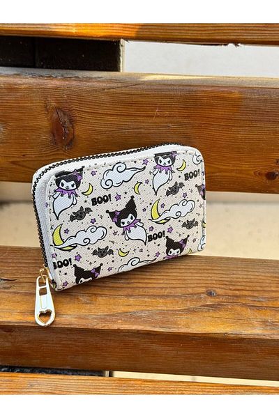 DerinHome Children's Wallet with Kuromi Print