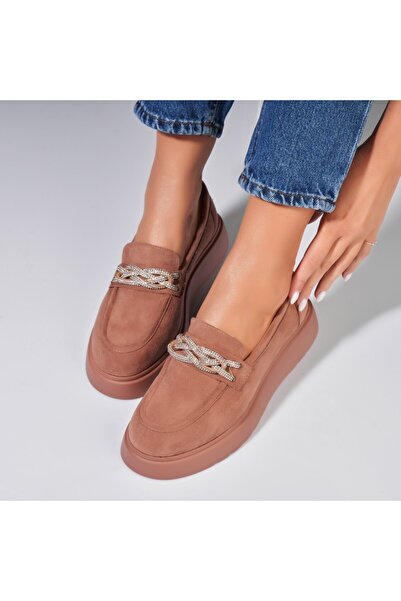 Joana Pantofi dama casual Kaki din Piele Ecologica Intoarsa Aylen