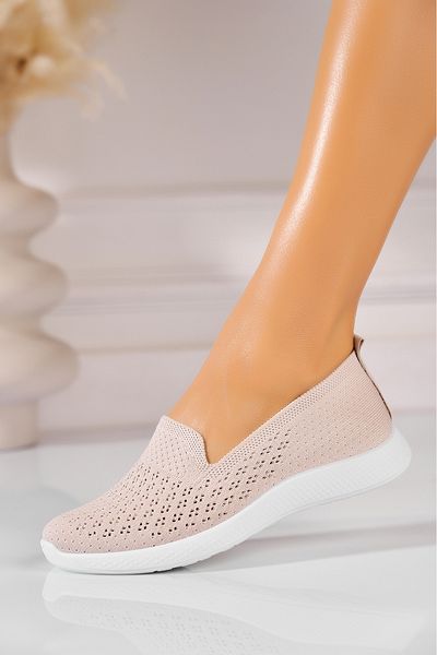 Joana Women's casual shoes Beige made of Ayeza Textile