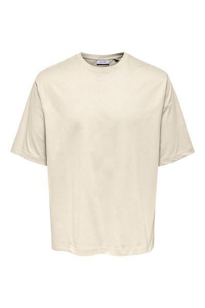 Only & Sons ONSLES CLASSIQUES RLX PRINT SS TEE Ανδρικό μπεζ μπλουζάκι - 22030601