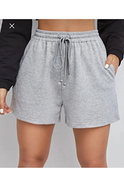 Butik Lena Gri Kısa Şort