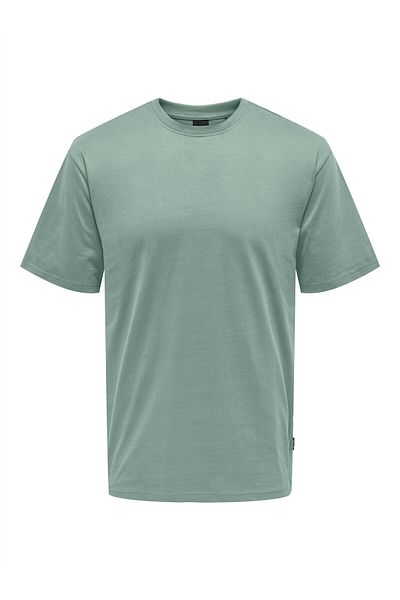 Only & Sons Ανδρικό πράσινο μπλουζάκι Onsfred Life Rlx Ss Tee Noos - 22022532