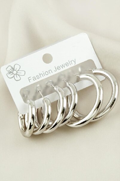 Panowill Design Women's 6 Pieces Pipe Hoop Earrings