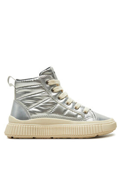 Geox geox girls' sneakers J46M3C-0LVNF silver