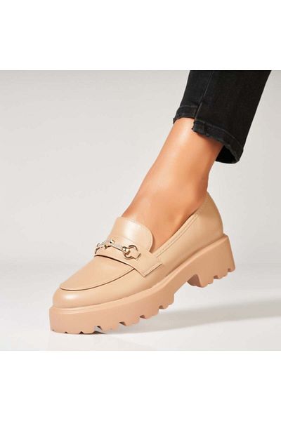 Joana Women's casual shoes Khaki made of ecological leather Elmira