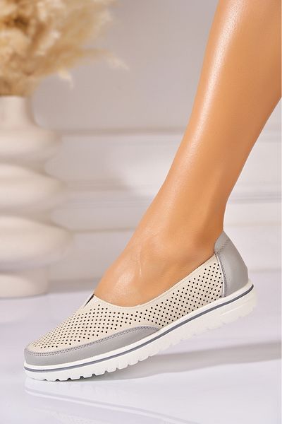 Joana Women's casual shoes Beige made of ecological leather Kaylani