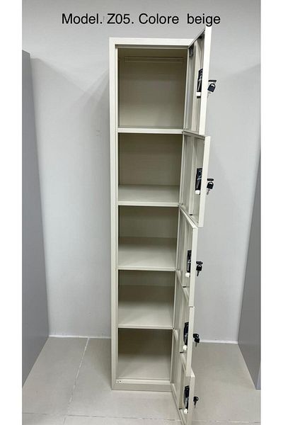 COMFORA Iron cabinet with five storage units and locks