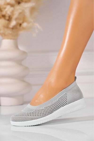 Joana Pantofi dama casual Gri din Textil Maily