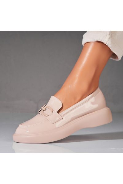 Joana Women's Casual Shoes Beige Patent Leather Adalie
