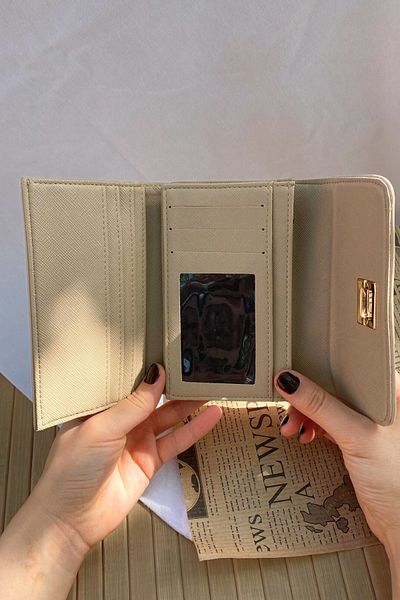 Mazel Design Earth Model Key Gold Closure Women's Wallet