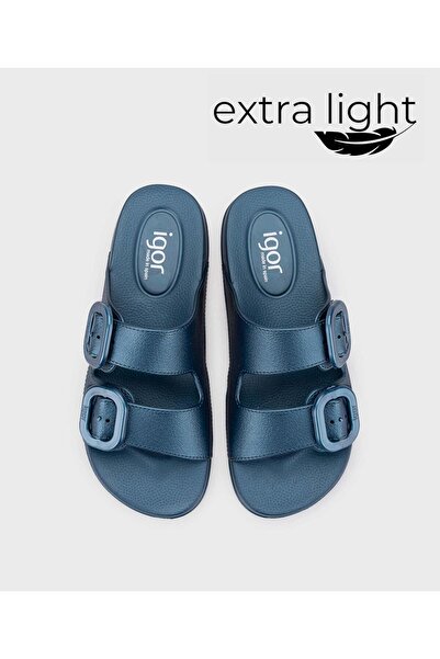 IGOR S10345 Papuci Habana Metal pentru femei, bleumarin