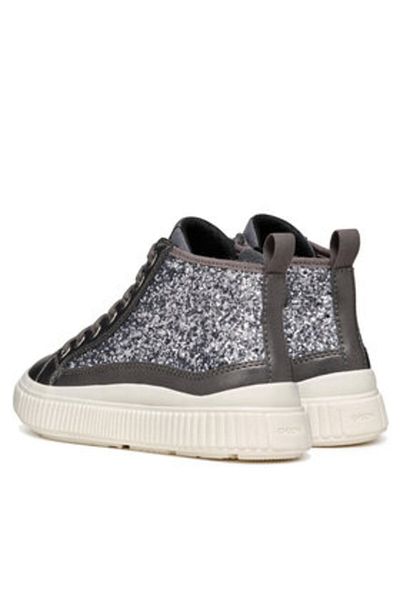 Geox adidași pentru fete J46M3D-0EWNF argintiu