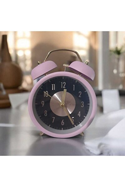 Menuzer Retro Yüksek Sesli Çift Çanlı Çalar Saat, Büyük Kadranlı, Analog Alar...