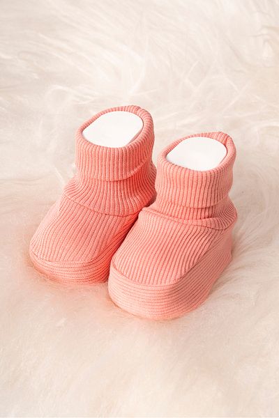 Polpuf Ribbed Flexible Baby Booties