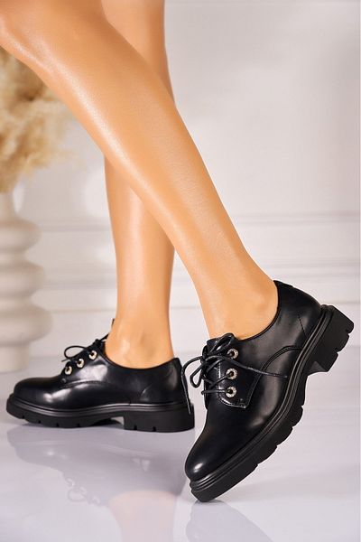 Joana Women's casual shoes in black eco-leather Ayanna